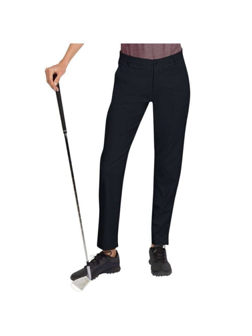 Three Sixty Six Quick Dry Ankle Length Golf Pants in Black Sz 16